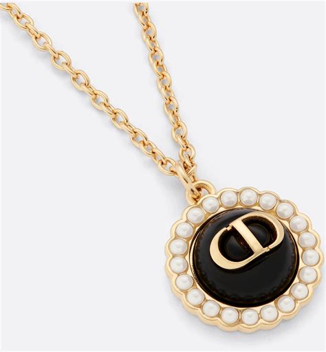 Petit CD Baroque Necklace Gold